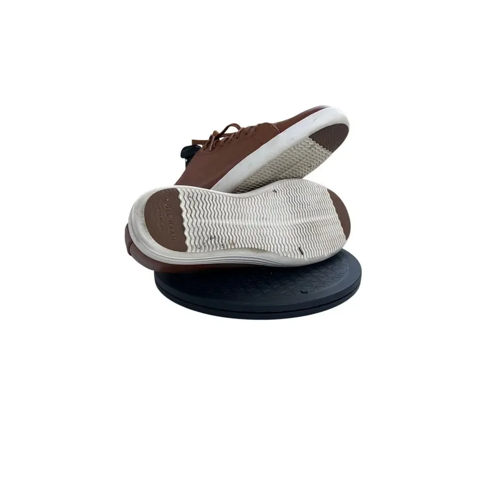 Mens Cole Haan Grand Crosscourt II Sneakers British Tan Leather Size 10.5